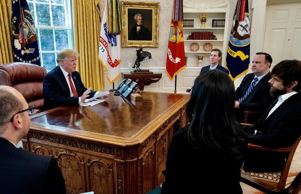 مدیر توئیتر به ملاقات ترامپ در کاخ سفید رفت