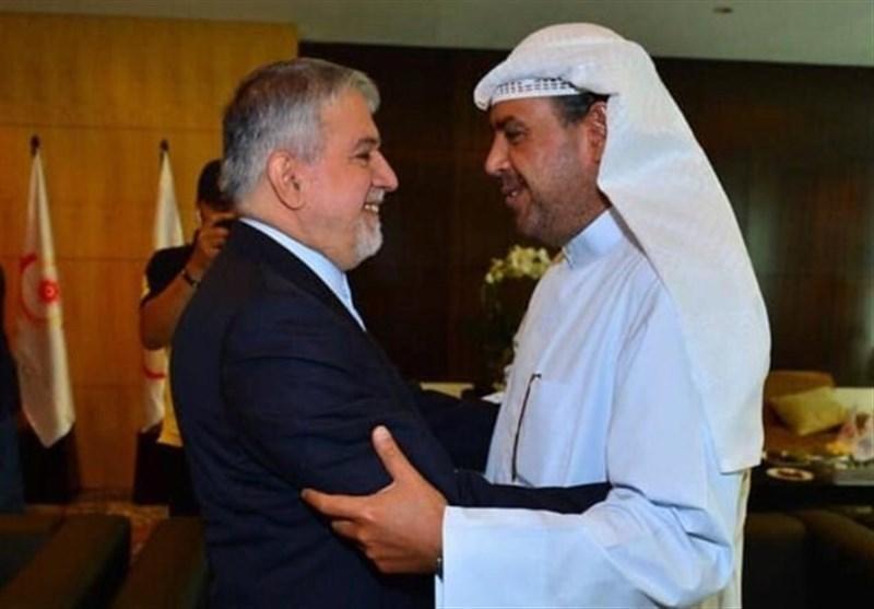 دیدار صالحی امیری با شیخ احمد و نایب رئیس شورای المپیک آسیا