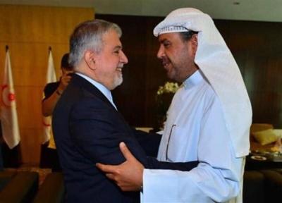دیدار صالحی امیری با شیخ احمد و نایب رئیس شورای المپیک آسیا