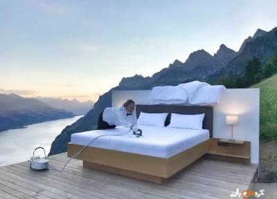 عجیب ترین هتل جهان در سوئیس: هتلی بدون در و دیوار و پنجره