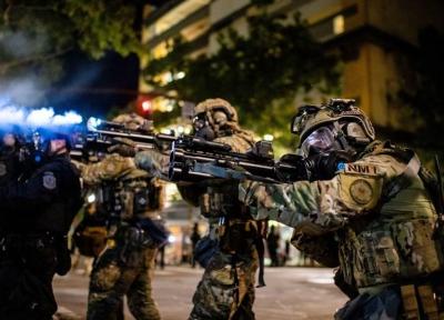 برخورد پلیس آمریکا با معترضان پورتلند خشن تر شد