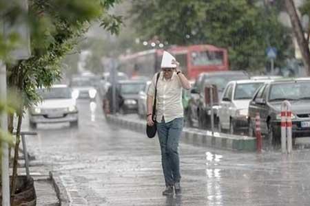 رگبار باران و وزش باد در بیشتر مناطق کشور